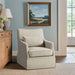 London - Skirted Swivel Chair - Beige Multi - Simple Home Plus