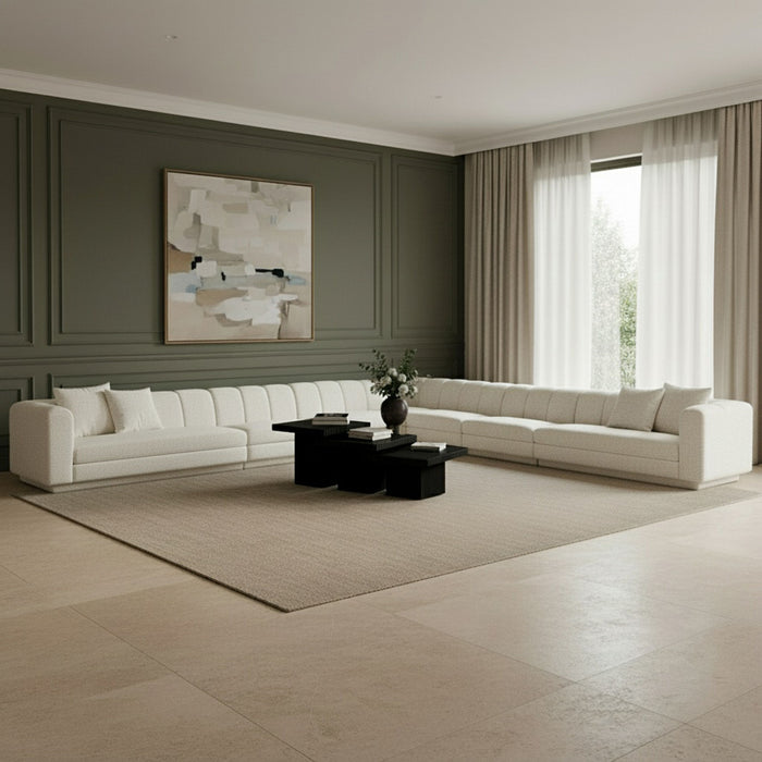 Modari - Sectional - Cream - Simple Home Plus