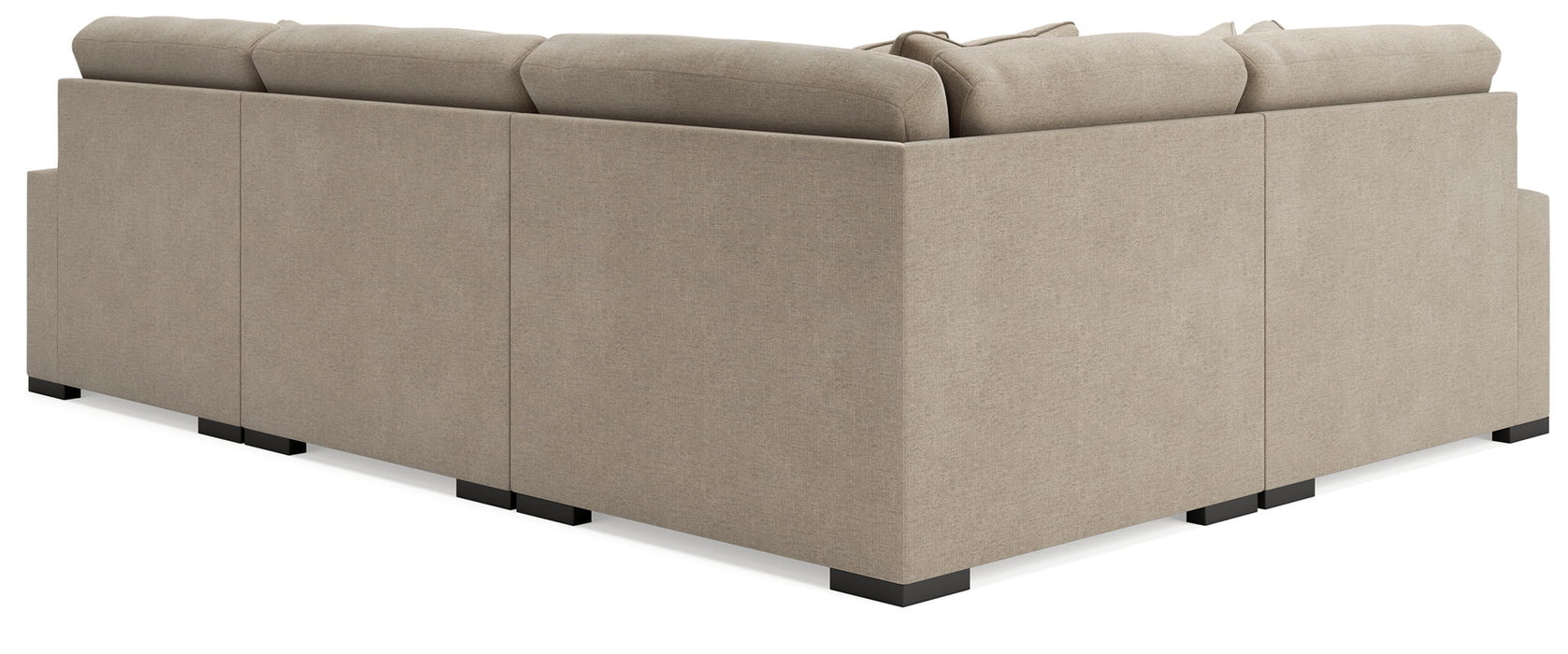 Calden - 4-Piece Sectional With RAF Corner Chaise - Oatmeal - Simple Home Plus