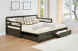 Sorrento - 2-Drawer Twin Long Daybed With Extension Trundle - Gray - Simple Home Plus