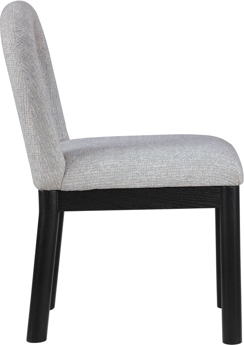 Conrad - Linen Dining Chair With Black Legs - Simple Home Plus