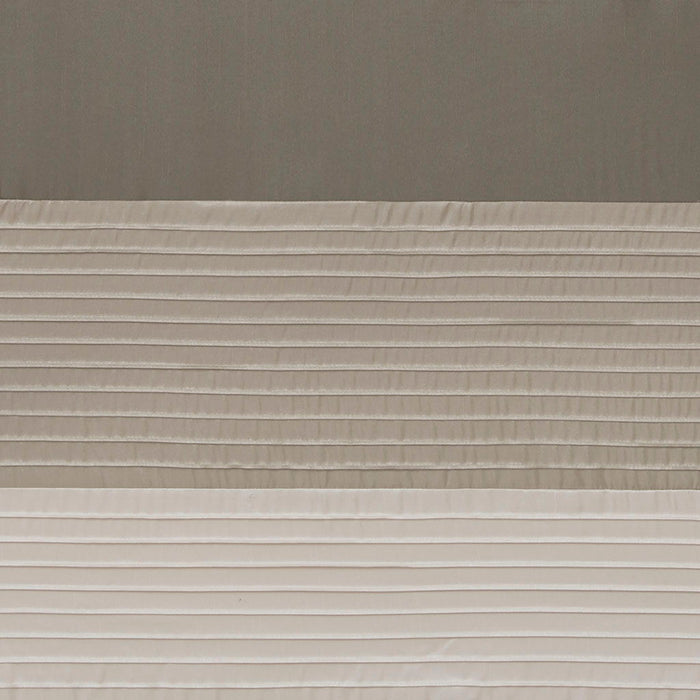 Amherst - Polyoni Pintuck Window Panel - Natural - Simple Home Plus