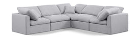 Indulge - Linen 5 Piece Modular Corner Sectional - Simple Home Plus