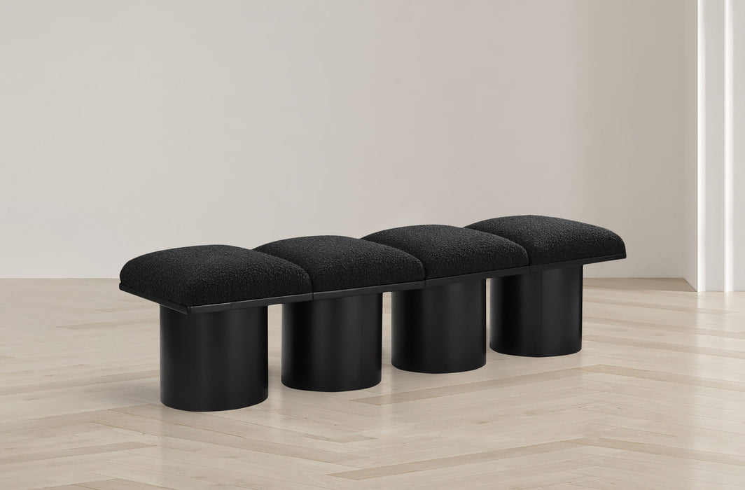 Pavilion - 4 Piece Modular Bench With Black Base - Simple Home Plus