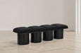 Pavilion - 4 Piece Modular Bench With Black Base - Simple Home Plus