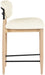 Riccio - Stool - Natural And Black Frame - Simple Home Plus