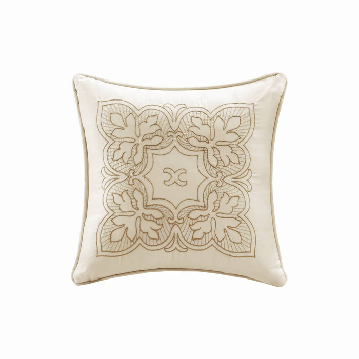Tuscany - Twin 6 Piece Reversible Scalloped Edge Daybed Cover Set - Cream - Simple Home Plus