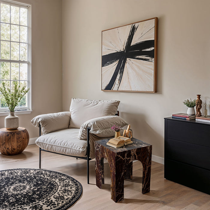 Palermo - Marble End Table - Simple Home Plus