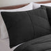 Remy - Quilted Chevron Twin Comforter Set - Black - Simple Home Plus