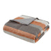 Jaxon - 7 Piece Full Stripe Comforter Set With Bed Sheets - Coral / Gray - Simple Home Plus