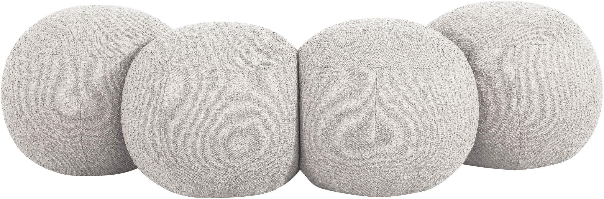 Apollo - Boucle Fabric Bench - Simple Home Plus