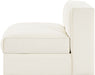 Rummi - Velvet Performance Fabric Upholstered Modular Armless Chair - Simple Home Plus