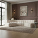 Arc - Boucle Fabric 5 Piece U-Shaped Modular Sofa - Simple Home Plus