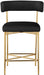 Rivage - Durable Stool With Gold Frame (Set of 2) - Simple Home Plus