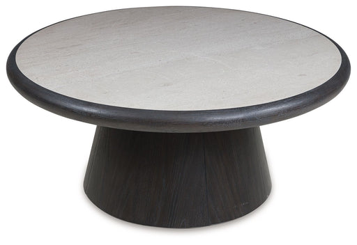 Bracken - French Black - Round Cocktail Table - Simple Home Plus