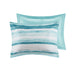 Marina - King 8 Piece Printed Comforter And Coverlet Set Collection - Aqua - Simple Home Plus