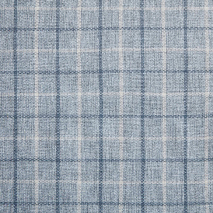Anaheim - 50x108" Plaid Rod Pocket And Back Tab Curtain Panel With Fleece Lining - Denim Blue - Simple Home Plus