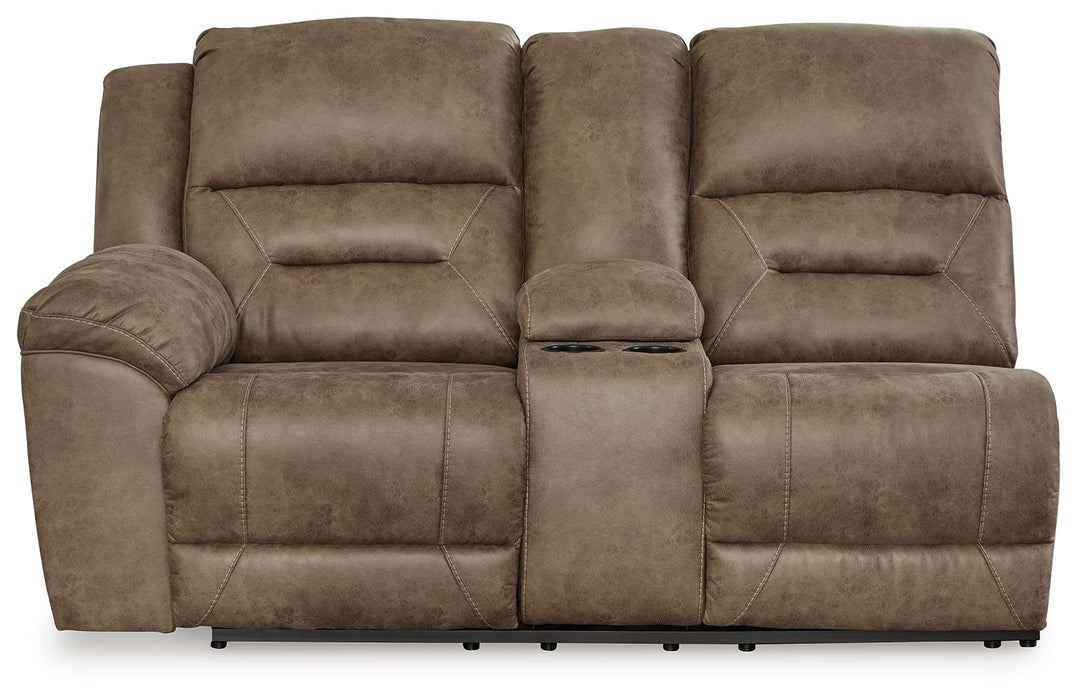 Ravenel - Laf Dbl Power Reclining Loveseat with Console - Fossil - Simple Home Plus