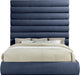 Adam - Chenille Fabric Bed With 89" Headboard - Simple Home Plus