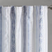 Veronica - 50x95" Poly Printed Curtain Panel With Tufted Stripe And Lining - White / Navy - Simple Home Plus