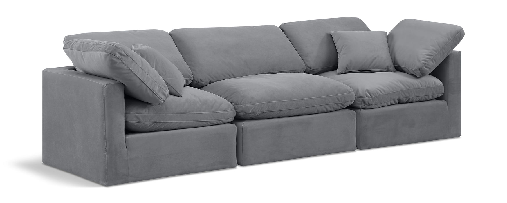 Indulge - Velvet 3 Seat Modular Sofa - Simple Home Plus