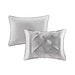 Laurel - King 7 Piece Tufted Comforter Set - Gray - Simple Home Plus