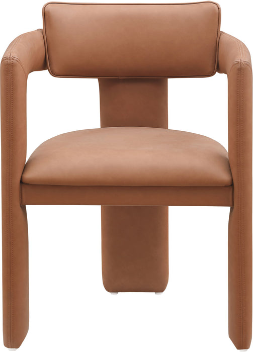 Brenda - Faux Leather Dining Chair (Set of 2) - Cognac - Simple Home Plus