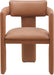 Brenda - Faux Leather Dining Chair (Set of 2) - Cognac - Simple Home Plus
