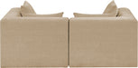 Stellar - 2 Piece 76" Upholstered Modular Loveseat - Simple Home Plus