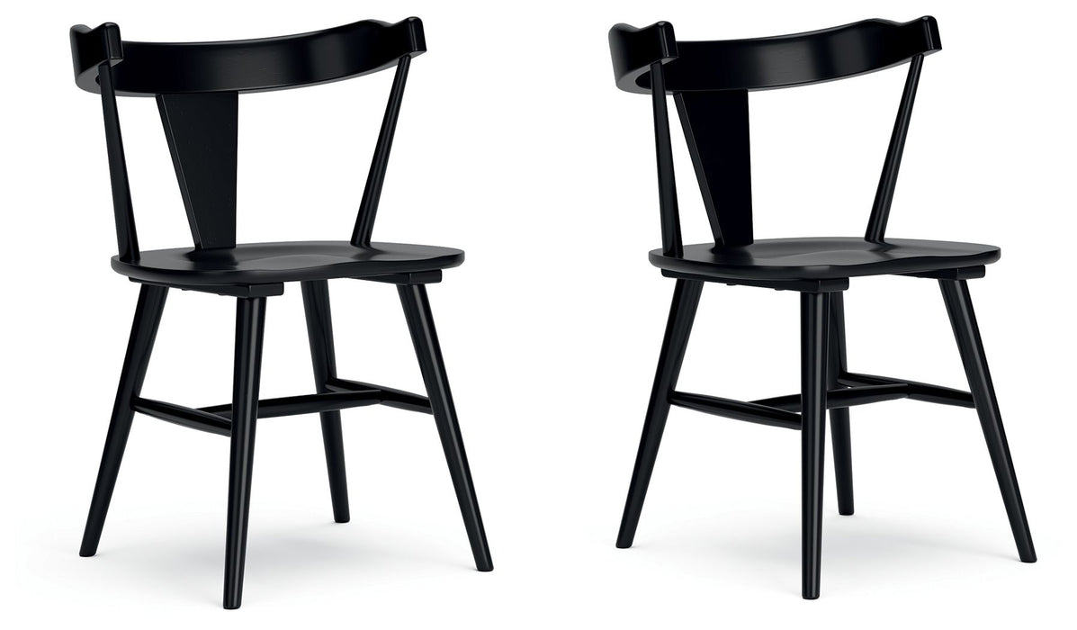 Gretlynn - Black - Dining Room Side Chair (Set of 2) - Simple Home Plus