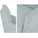 London - Upholstered Skirted Dining Arm Chair With Hidden Casters - Light Blue - Simple Home Plus