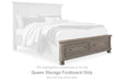 Lettner - Queen Storage Footboard - Light Gray - Simple Home Plus