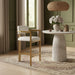 Aurum - Linen Textured Fabric Upholstered Counter Stool - Simple Home Plus