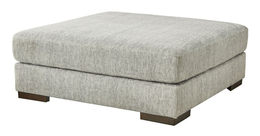 Regent Park - Pewter - Oversized Accent Ottoman - Simple Home Plus