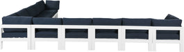 Nizuc - Outdoor Patio 10 Piece Modular Sectional With White Frame - Simple Home Plus