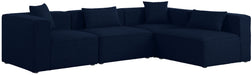 Cube - Linen 4 Piece Modular Corner Sectional - Simple Home Plus