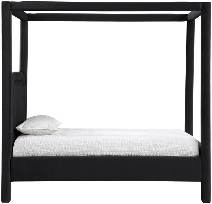 Salina - Velvet Upholstered Bed - Simple Home Plus