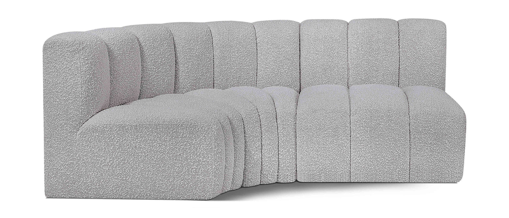 Arc - Boucle Fabric 3 Piece Sofa - Simple Home Plus