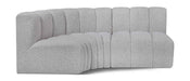 Arc - Boucle Fabric 3 Piece Sofa - Simple Home Plus