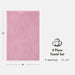 Diagonal Ribbed - 4 Piece Hand Towels Set - Pink - Simple Home Plus