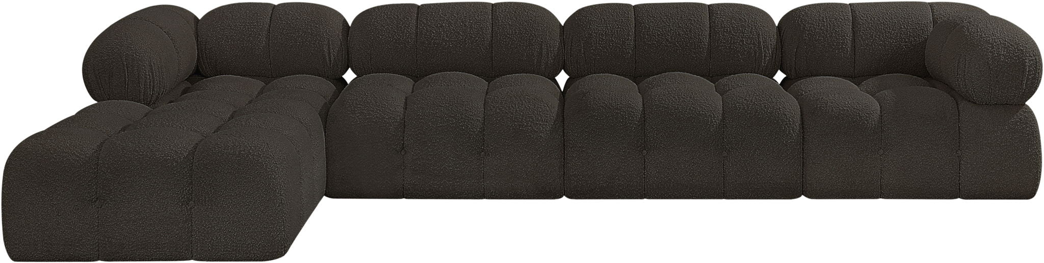 Ames - 5 Piece Fabric Modular Sectional - Simple Home Plus
