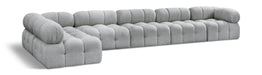 Ames - 6 Piece Modular L-Shaped Sectional - Simple Home Plus