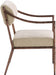 Bastille - Upholstered Dining Arm Chair (Set of 2) - Bronze Frame - Simple Home Plus