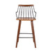Micah - 26" Modern Counter Height Bar Stool - Walnut / Metal - Simple Home Plus