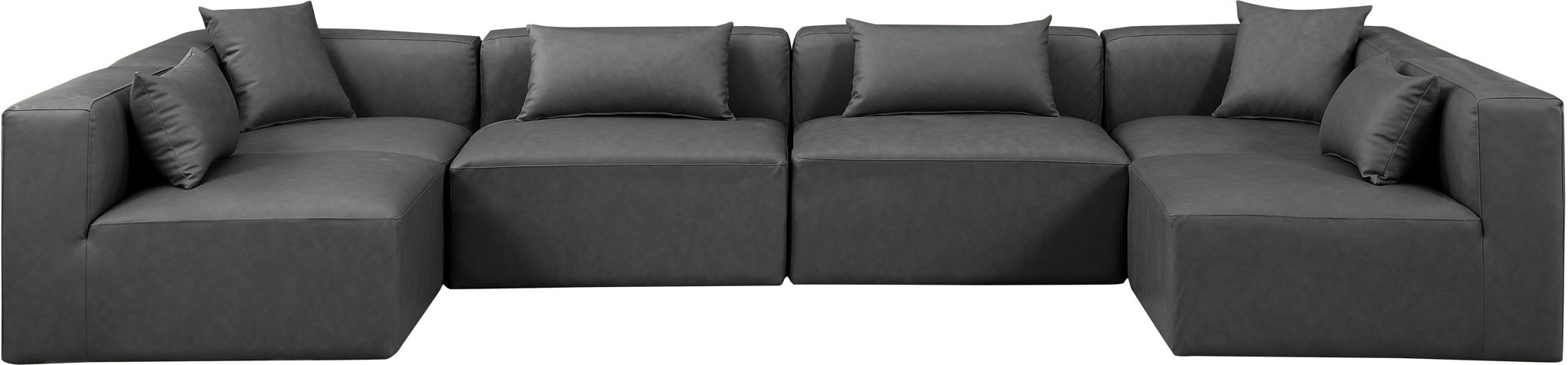 Cube - 6 Piece Modular Armless Sectional - Simple Home Plus