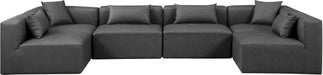 Cube - 6 Piece Modular Armless Sectional - Simple Home Plus