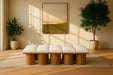 Pavilion - 10 Piece Modular Bench With Brown Base - Simple Home Plus