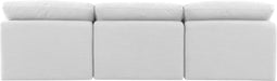 Indulge - Linen 3 Piece Modular Armless Sofa - White - Simple Home Plus