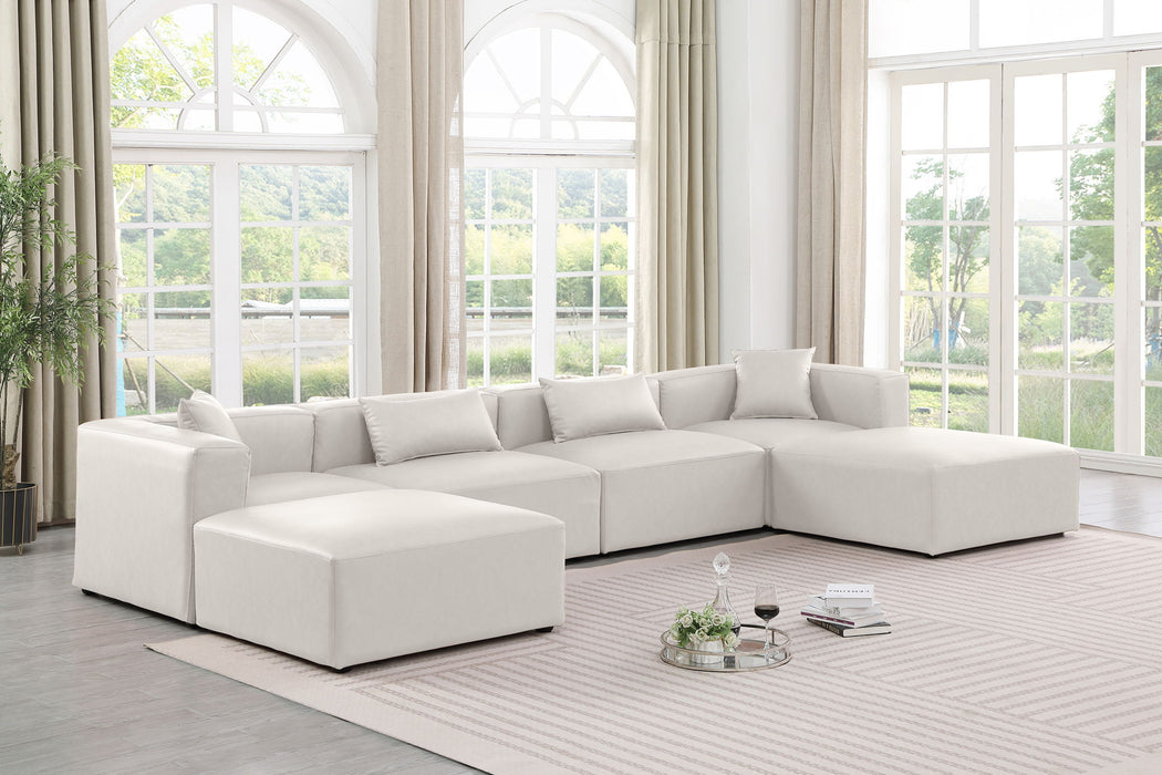 Cube - 6 Piece Modular Double Chaise Sectional - Simple Home Plus