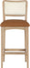 Atrium - Upholstered Bar Stool (Set of 2) - Brushed Natural Frame - Simple Home Plus